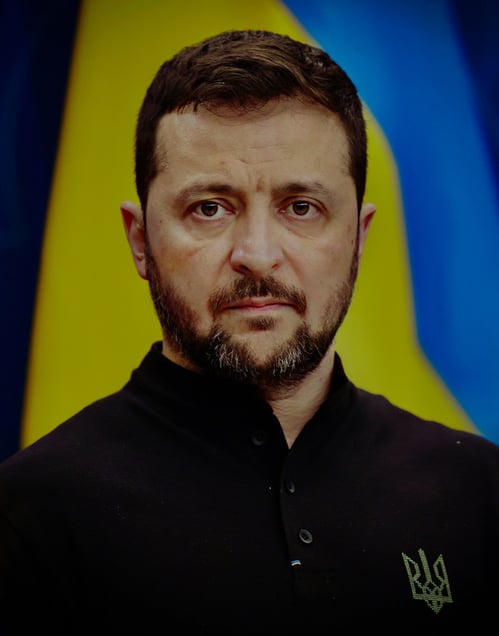 A glance speaks louder than a thousand words. Ukrainian President Volodymyr Zelenskyj is traveling the globe in a bid to rally international support. Stockholm, May 31, 2024.