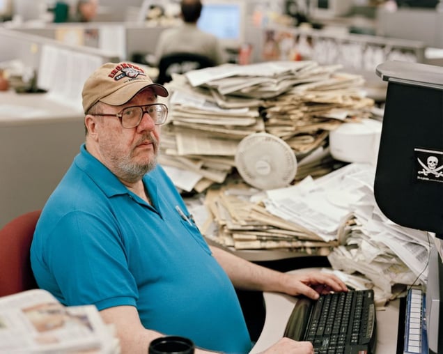 Al Campbell, Copy Editor, 8:09pm, 2009 © Will Steacy