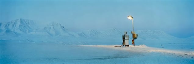 Barentsburg :  Petrol Pump