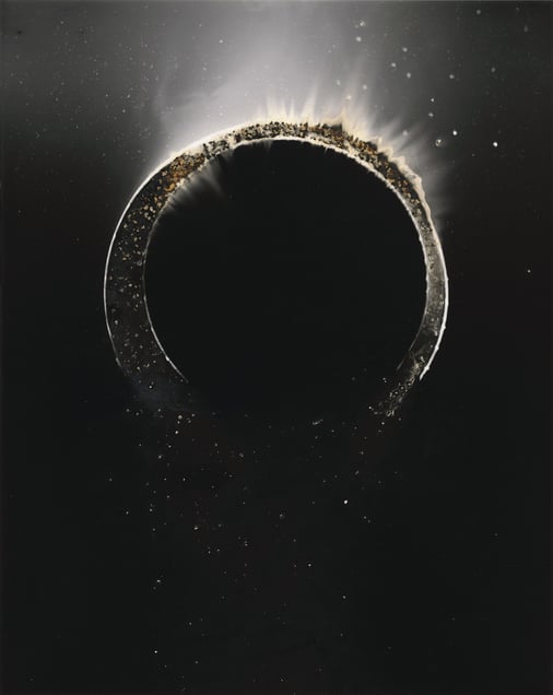 Untitled Work of Fire 2011 Unique gunpowder generated gelatin silver print.