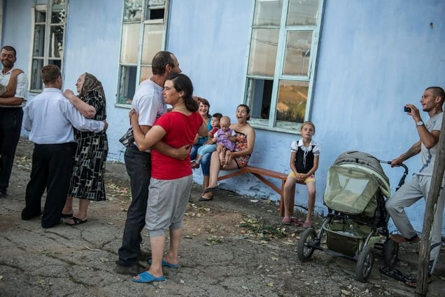 Gagauzia. Moldova republic. Gagauz ethnic people are dancing at a wedding.© Petrut Calinescu