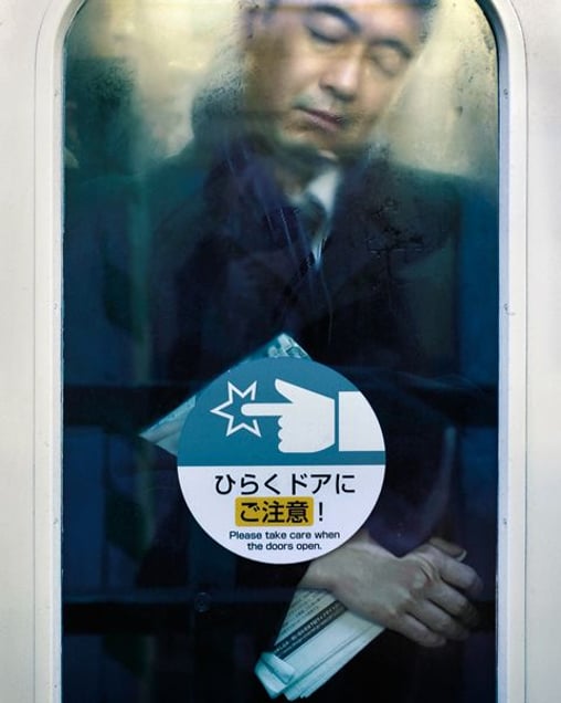 From the book and series, "Tokyo Compression" © Michael Wolf