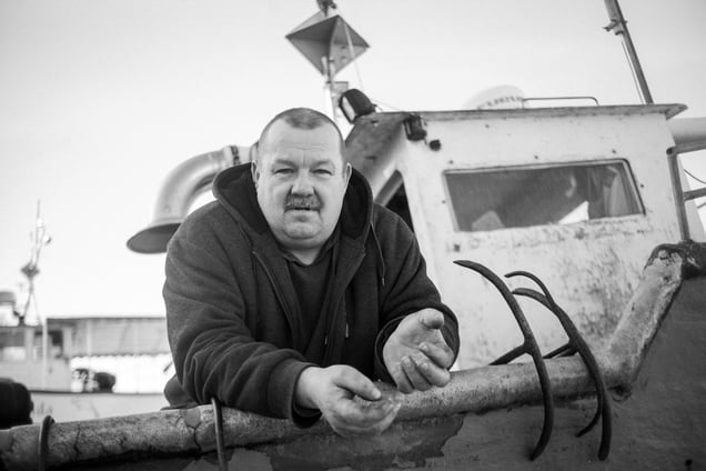 Fisherman at the Baltic Sea.