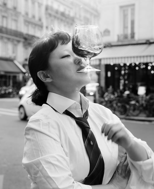 A Girl With Wine Glass