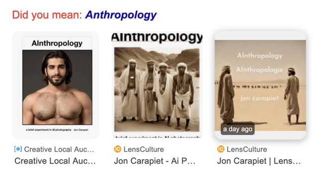 draft versions of cover for AInthropology