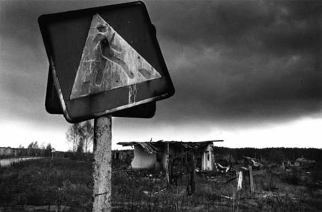 Contaminated lands, evacuated village, Gromyki, Gomel (Belarus) © Pierpaolo Mittica