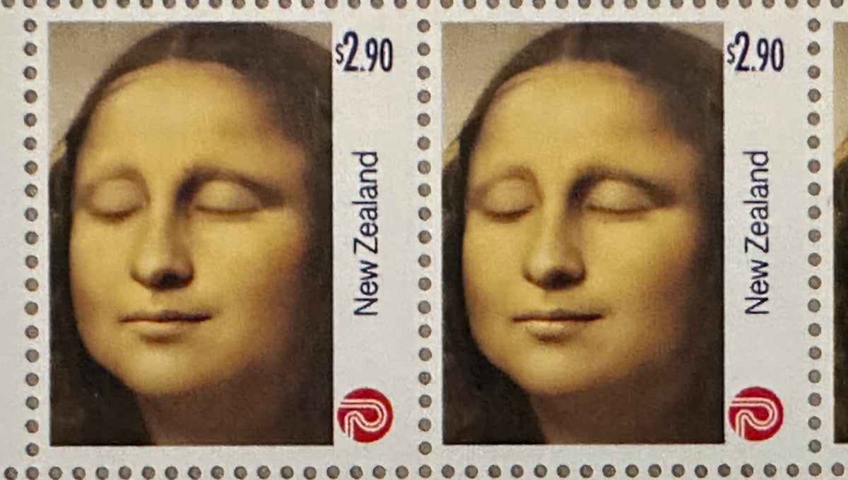 Peace Mona Lisa - New Zealand stamp - 2026