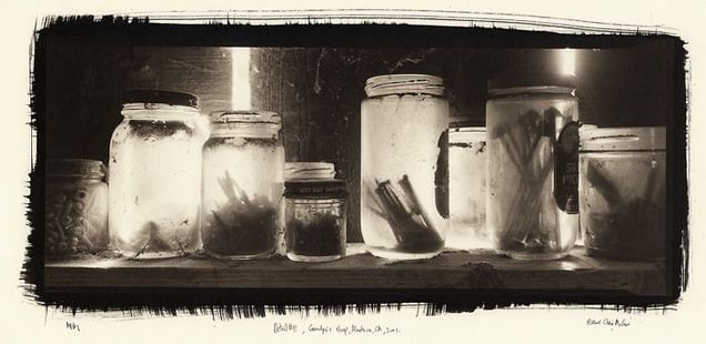 Detail 11, grandpa’s shop, Manteca, CA, 2001. © Chris McCaw