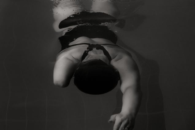One-armed swimmer