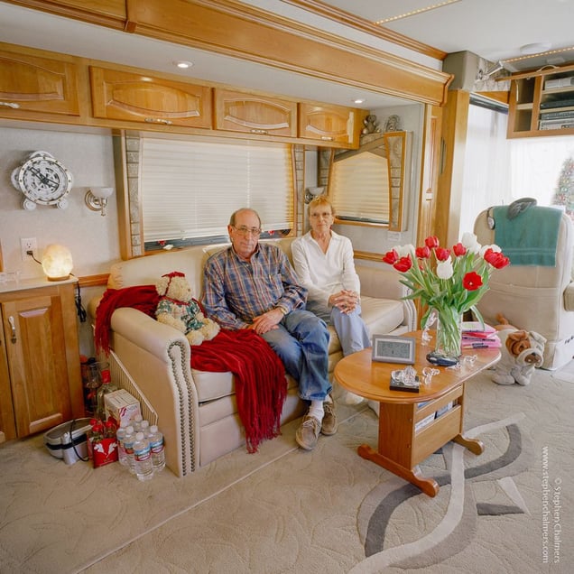 Bob Baumann (63) + Jeanie Baumann (66), from the series, Transience © Stephen Chalmers