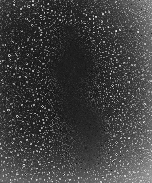 Rain Study (Kona) #56. Unique gelatin silver photogram of rain. 24x20 inches, 2014