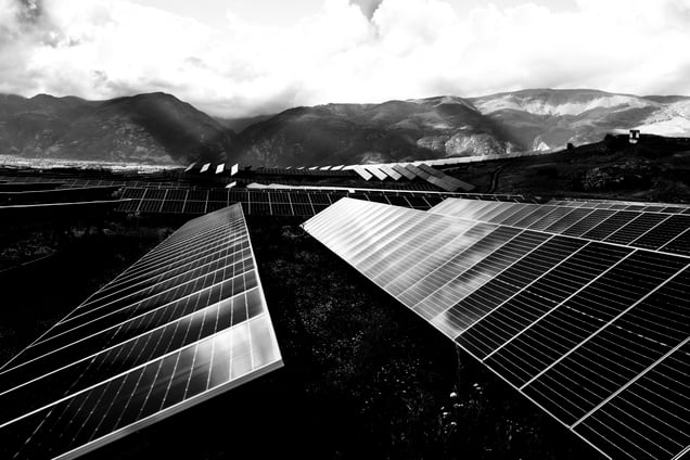 Solar fields in the Rose Valley. Where roses are slowly disappearing. Bulgaria, 2025