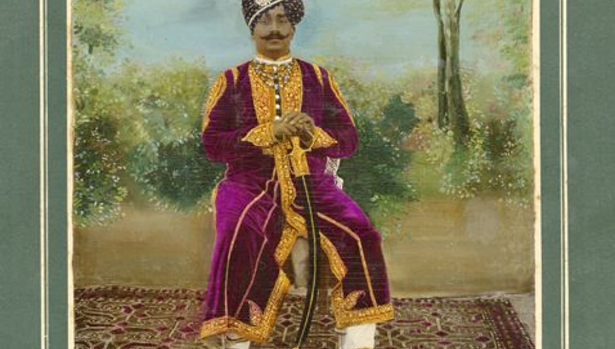 Silver gelatin print with hand-tinting and overpainting, India, c1900. © amc2