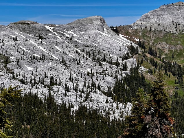 Marble Mountain; composed of light-colored limestone.  IMG_0728