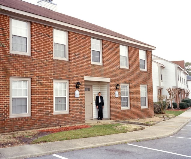 Sharrod (apartment building). From the series "I slowly watched him disappear" © Jason Hanasik
