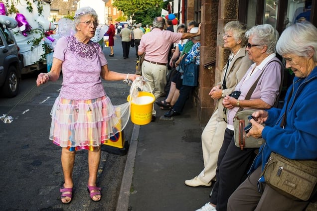 Carnival time, raising money for charities. England.