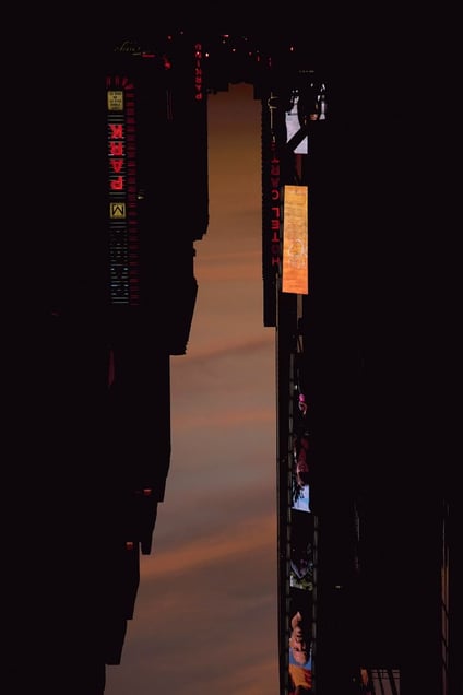 BUILDINGS MADE OF SKY III (detail), 2009 © Peter Wegner