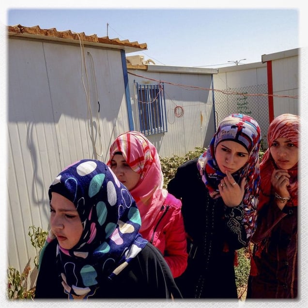 iPhone photography assingment with teenagers in Za'atari, Jordan