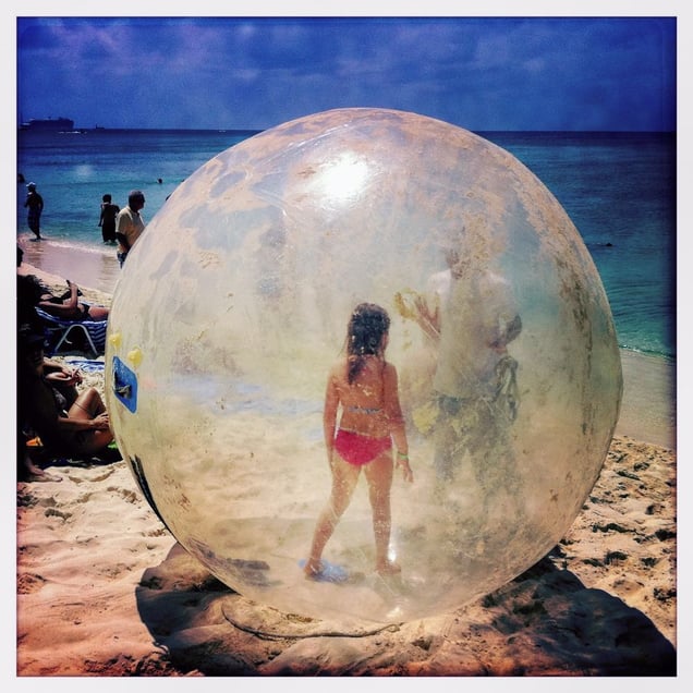 Bubble Girl, George Town, Grand Cayman Island,  Cayman Islands
