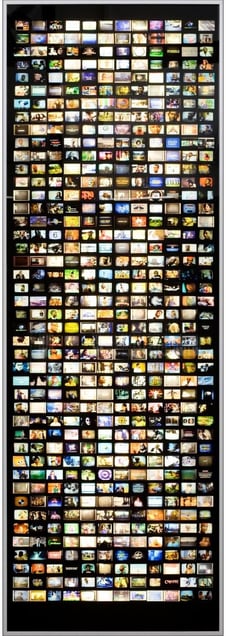 Lightbox of the tower's television sets. From "Windows, Doors, Televisions — three lightboxes" (in collaboration with Patrick Waterhouse) © Mikhael Subotzky, Patrick Waterhouse