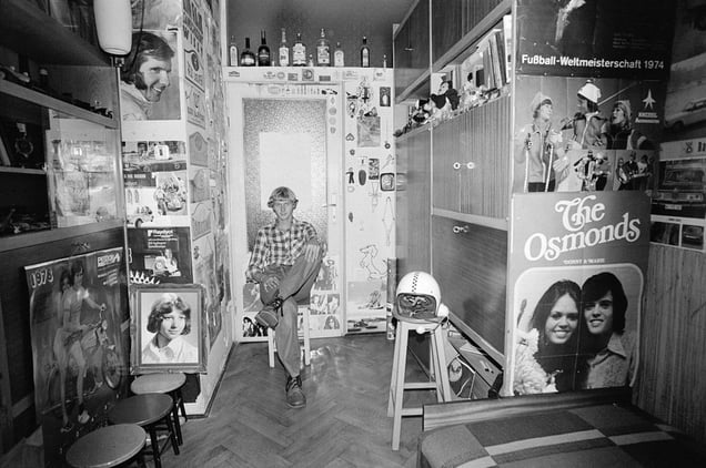 Zofia Rydet, Sociological Record, Silesia, Gliwice, Romek Sowinski, 1978. People in Interiors cycle © Zofia Augustynska-Martyniak