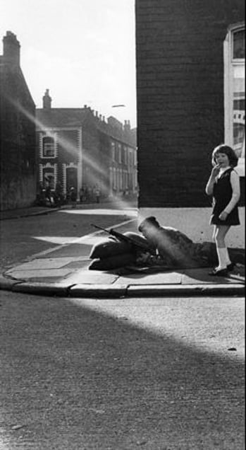 Northern Ireland. Belfast. 1972. From the book "War Photographer: Between Shadow and Light" © Christine Spengler