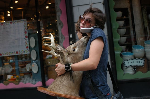 Woman With Deer Head