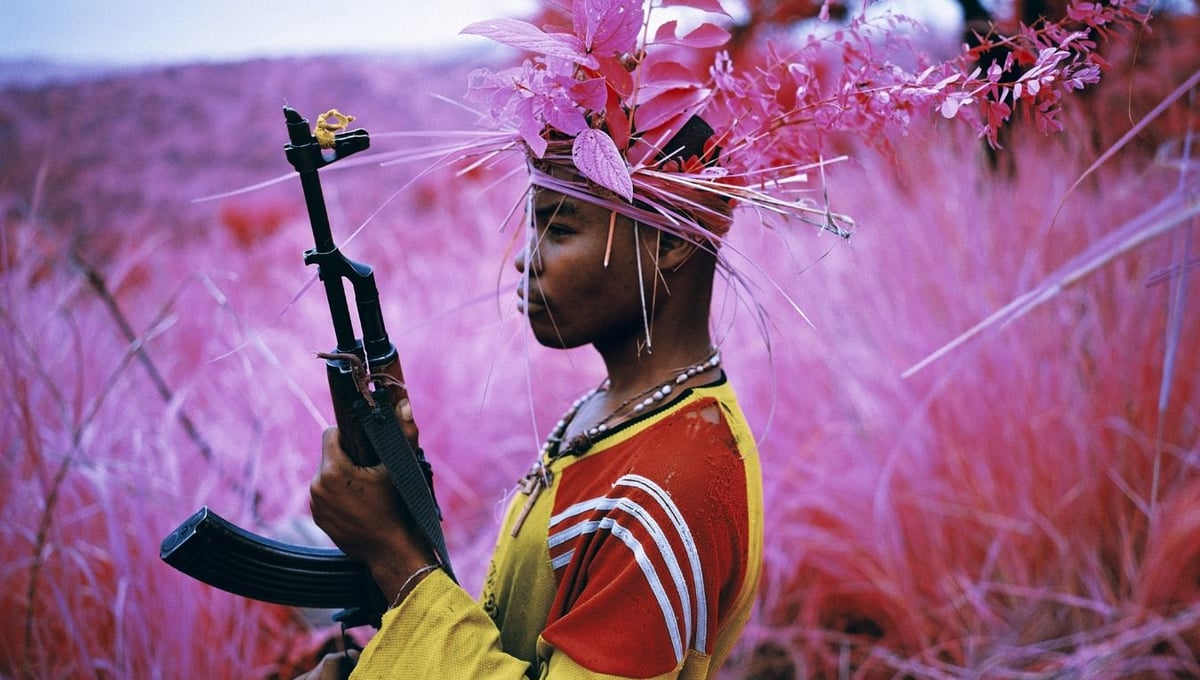 Safe From Harm, North Kivu, Eastern Congo, 2012 © Richard Mosse. Courtesy of the artist and Jack Shainman Gallery.