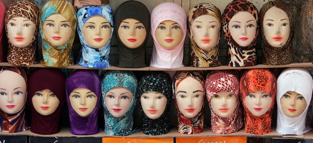 Jerusalem, Feb 07 - Muslim boutique in the old city market © Natan Dvir