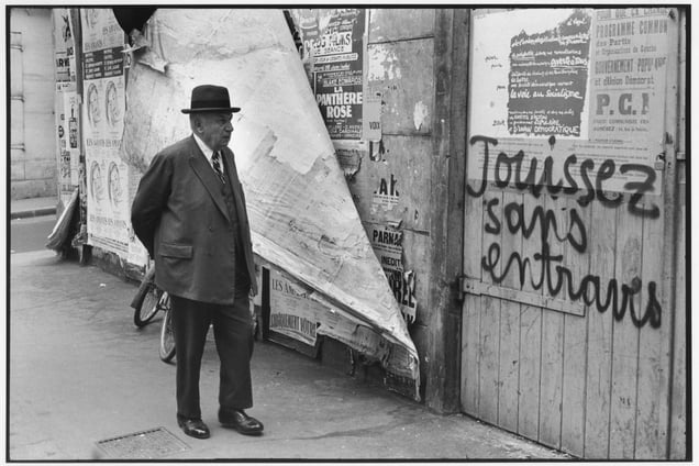Rue de Vaugirard, Paris, France, May 1968 © Henri Cartier-Bresson/Magnum Photos, courtesy Fondation Henri Cartier-Bresson