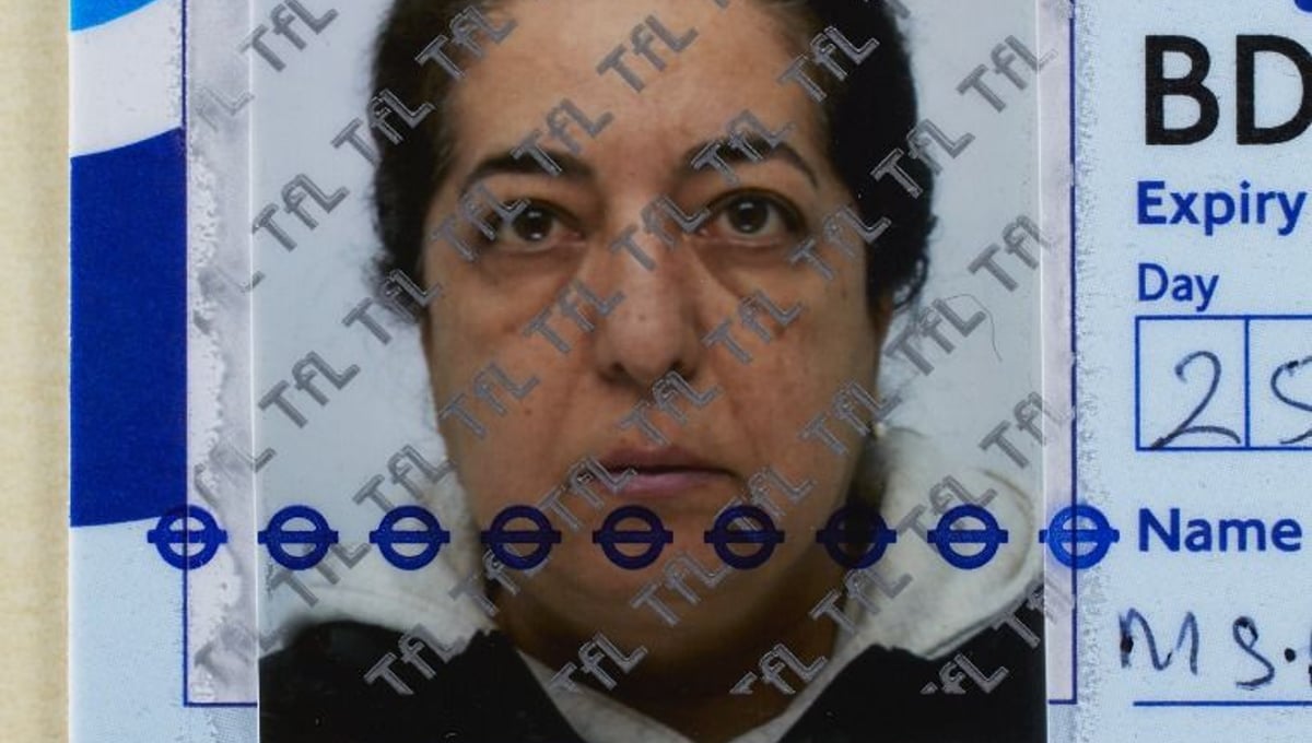 Afsaneh Mobasser, age 55. Oyster Photocard. Issued in London, 2012 © Ali Mobasser