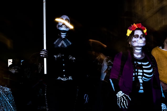 Mexican community celebrate Día de los muertos. Rome, Italy, 2022