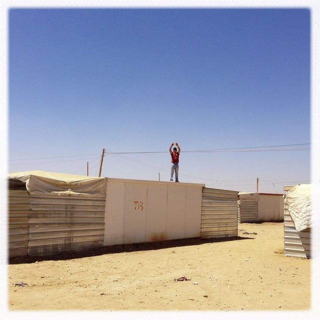 iPhone photography assignment with teenagers in Za'atari, Jordan