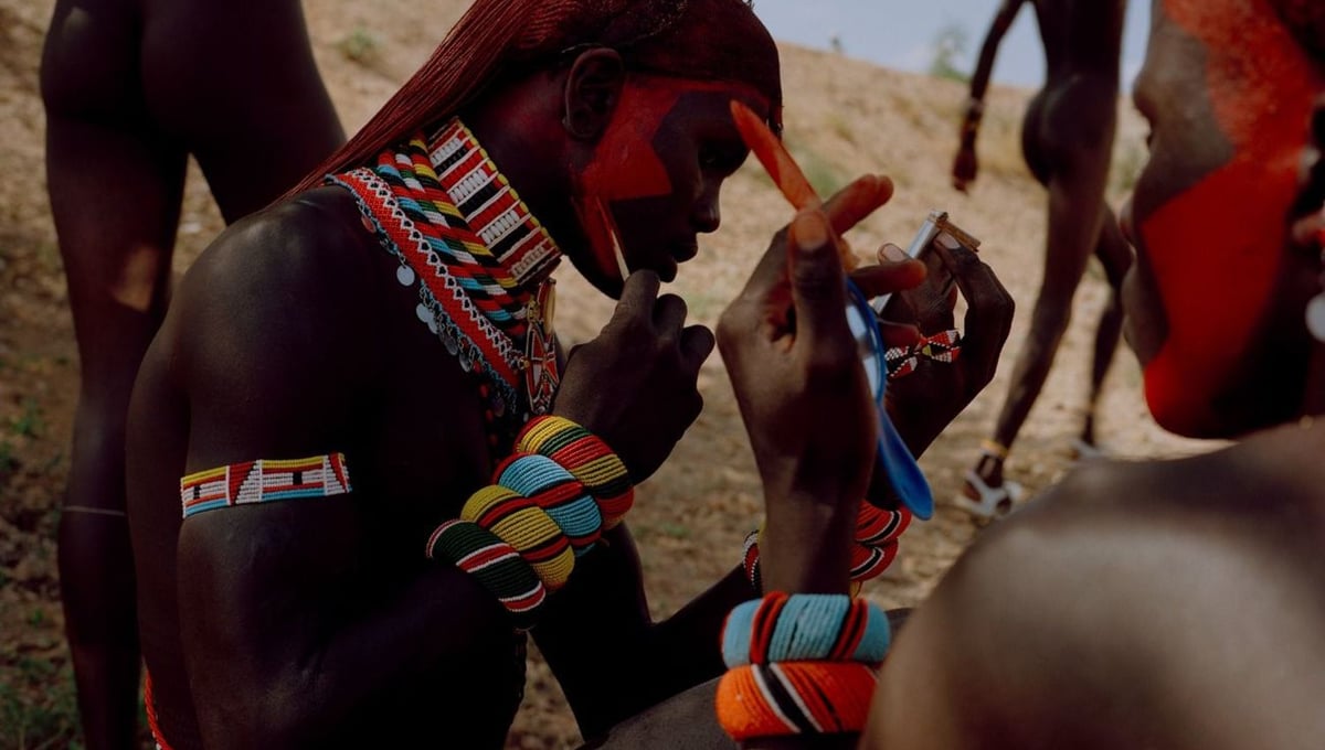 samburu moran # I, sasaab village, westgate community conservancy, northern kenya-from the series 'with butterflies and warriors'-David Chancellor
