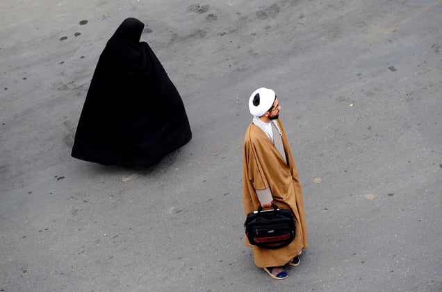 Iranian people in the holy city of Qom, situated 120 km to the south of Tehran. It is the clerical capital of Iran. Most grand Ayatollahs (experts in Islam) live and teach in seminaries in Qom, IRAN - December 2008
© Copyright 1979-2009 Alfred Yaghobzadeh. All rights reserved.