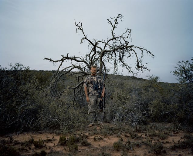 barefoot hunter, eastern cape, south africa-from the series 'hunters'-David Chancellor