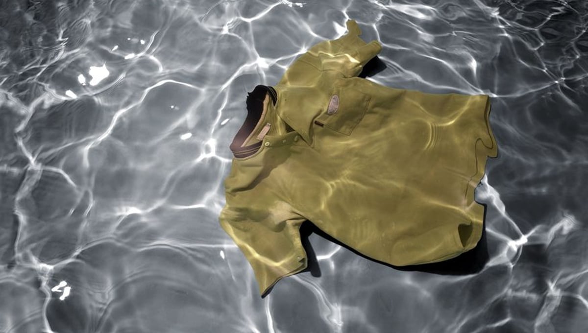 From the series Drifting Away, printed glass, 60x35,2"  © Erika Diettes