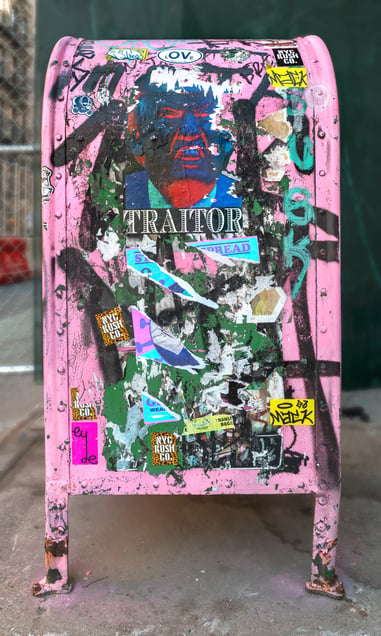 US postal relay box no. 3, New York, NY