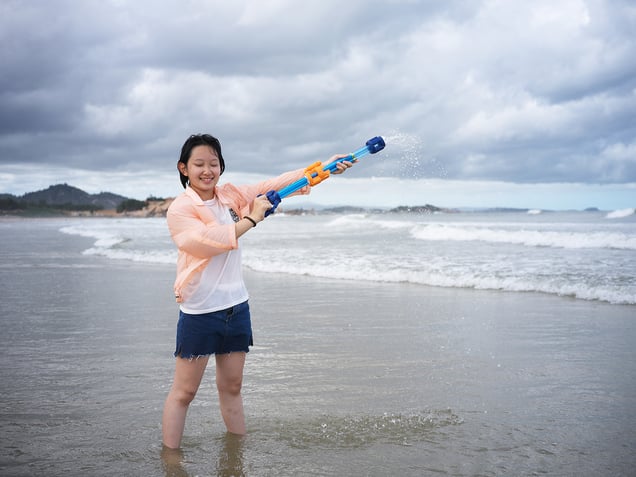 On July 5, 2025, in Zhangzhou City, Fujian Province, China, Yu YuXuan is recalling the most 
impressive thing about her treatment for leukemia.