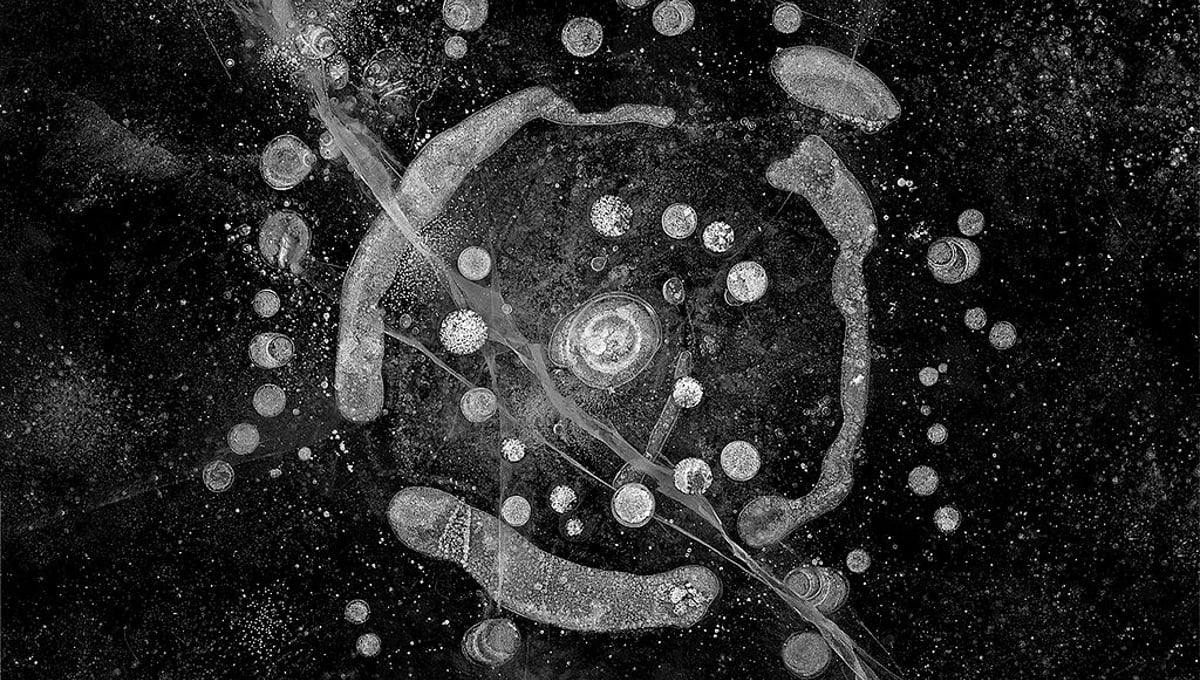 Wheel of Samsara, from the series, "Hydrology: Visions in Ice" © 2008 Douglas Capron