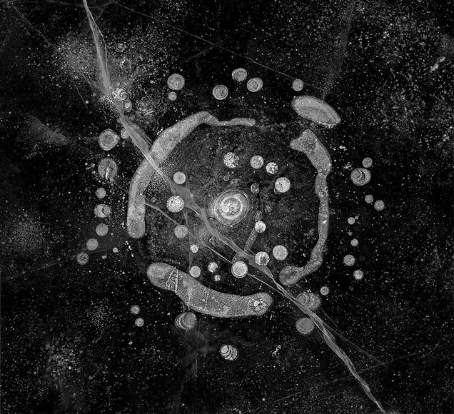 Wheel of Samsara, from the series, "Hydrology: Visions in Ice" © 2008 Douglas Capron