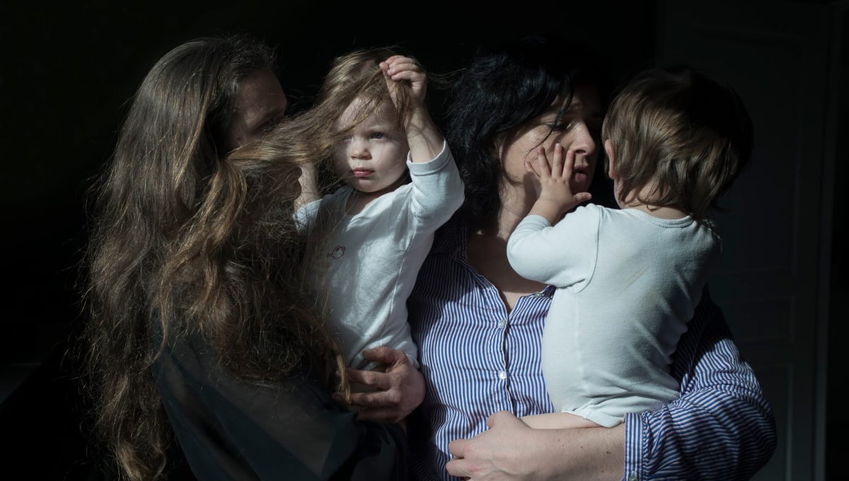 Véronique, Anne and their twins Angèle & Lucien, Brest (2013-2015)