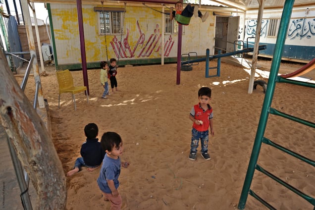 Children playing during recess
