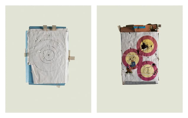 Paper Targets on Boxes