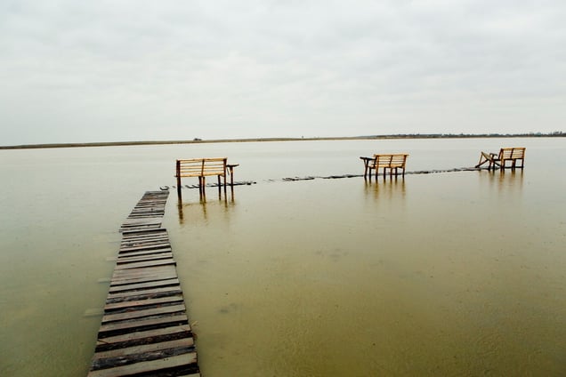 Salt Lake in Altay