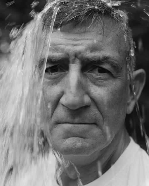 Dad (getting wet)