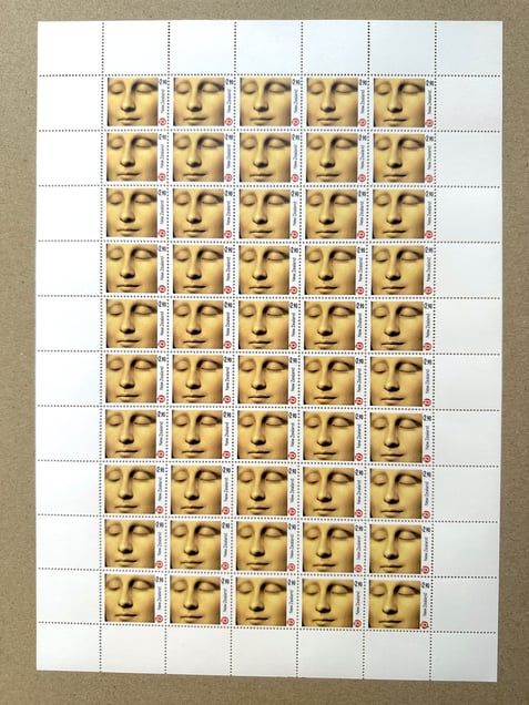 intact Sheet of $th edition - Mona Lisa Stamp