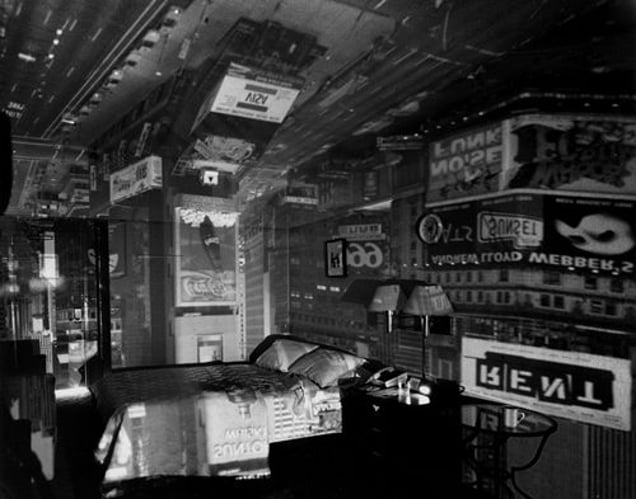 Camera Obscura Image of Times Square in Hotel Room, 1997 © Abelardo Morell