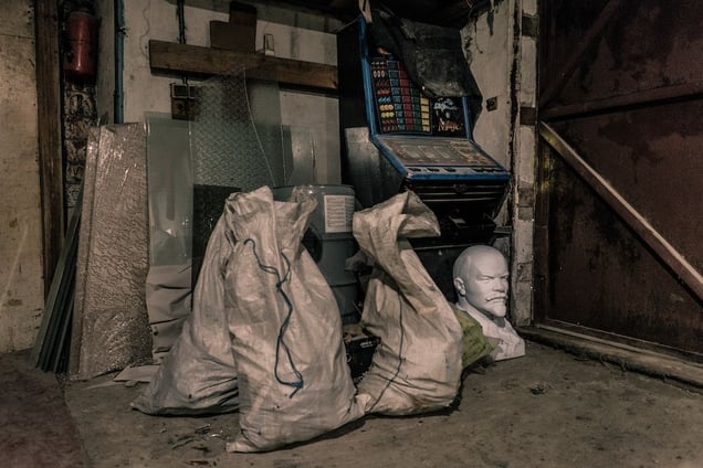 Another Lenin statue stored in Kharkiv, Ukraine's second-largest city. © Niels Ackermann / Lundi13