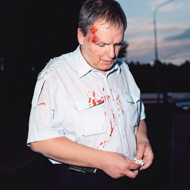 Tried to help his colleague, 20.15  from the series BATTERED (2006-2007). © Harri Pälviranta